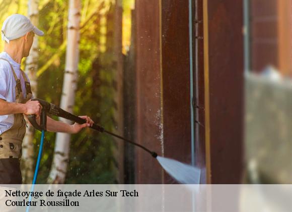 Nettoyage de façade arles-sur-tech-66150 Courleur Roussillon