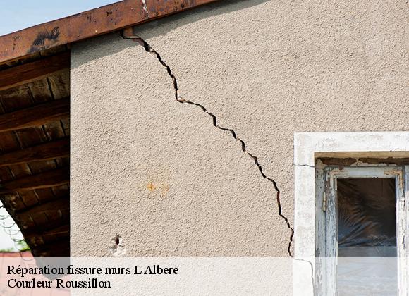 Réparation fissure murs  l-albere-66480 Courleur Roussillon