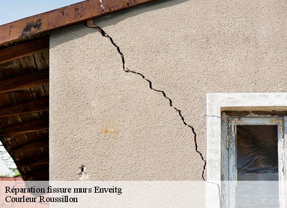 Réparation fissure murs enveitg-66760 Courleur Roussillon